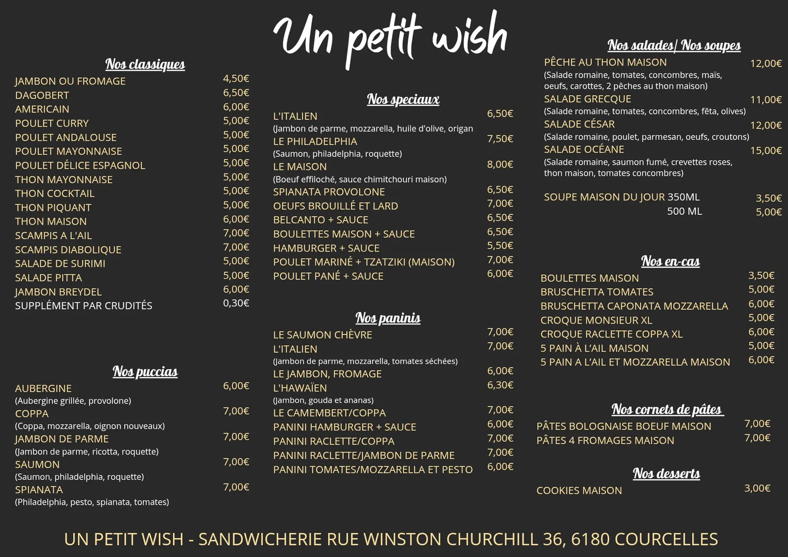 Un Petit Wish - Sandwicherie — photo