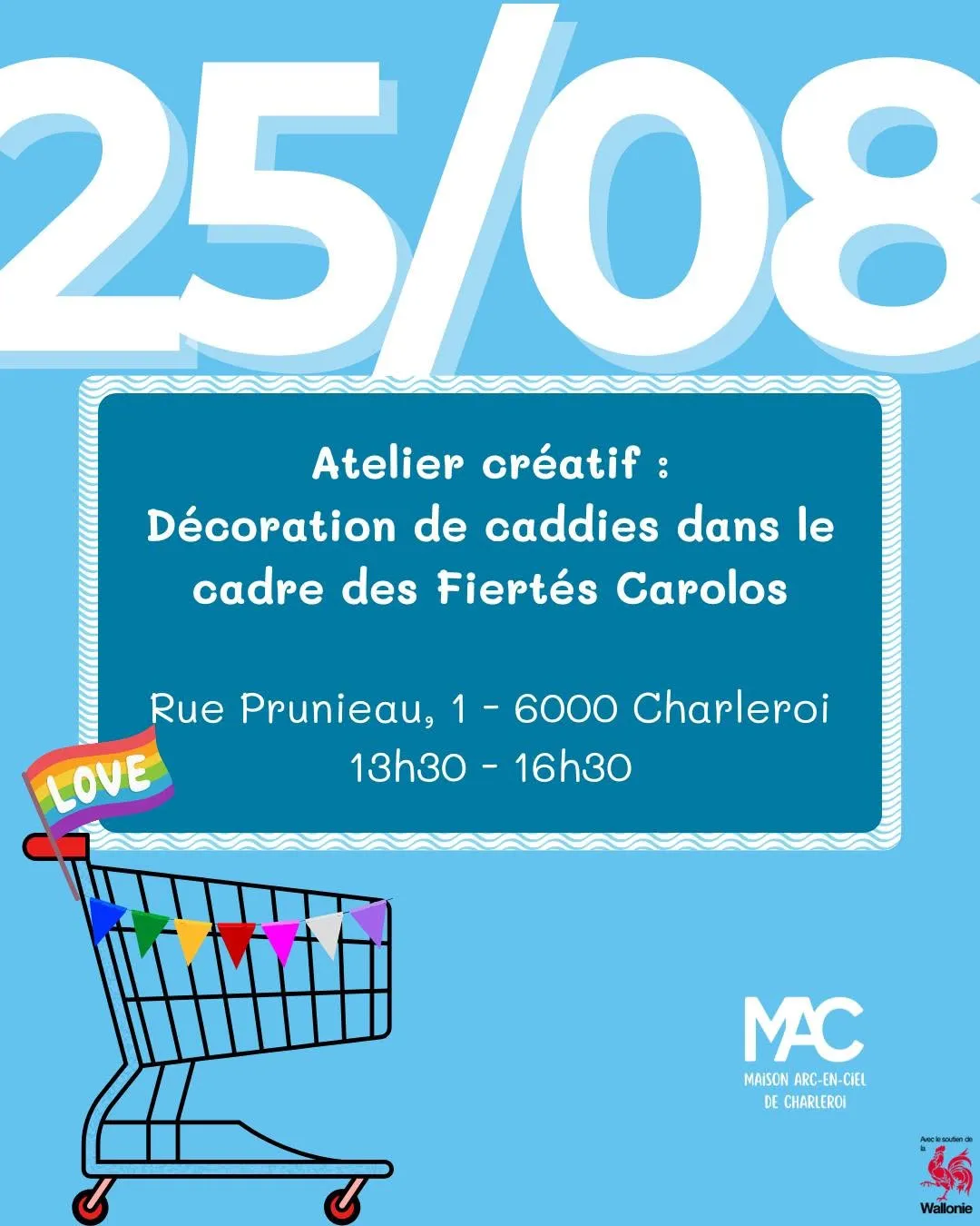 Affiche — Atelier créatif : décoration de caddies
