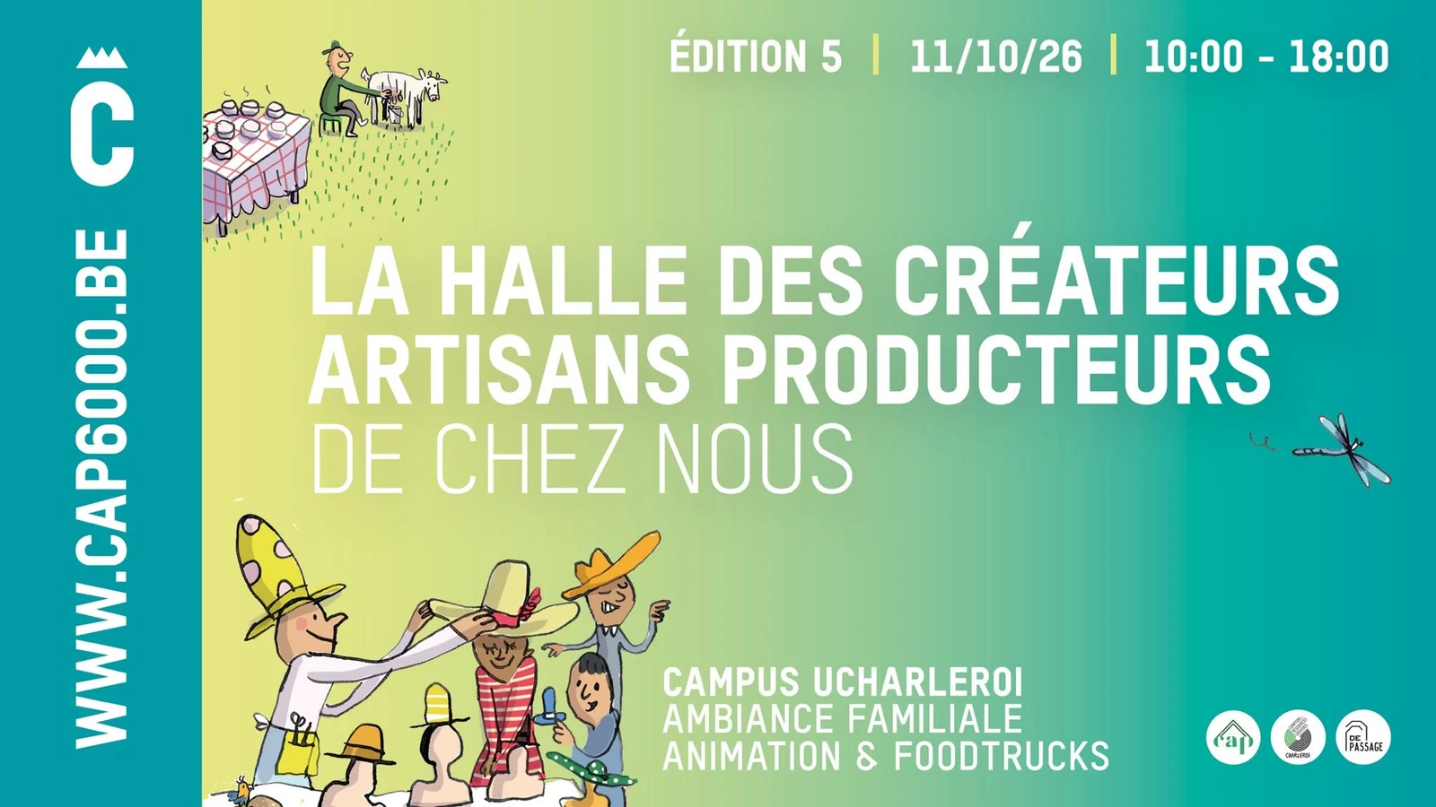 Affiche — La Halle des Créateurs, Artisans & Producteurs — 5ᵉ édition
